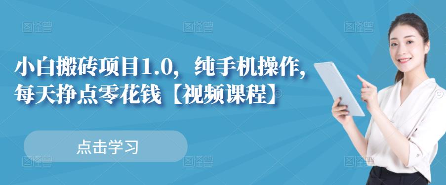 小白搬砖项目1.0，纯手机操作，每天兼职挣点零花钱-金云网创--一切美好高质量资源，尽在金云网创！