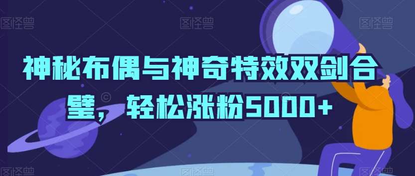 神秘布偶与神奇特效双剑合璧，轻松涨粉5000+【揭秘】-金云网创--一切美好高质量资源，尽在金云网创！