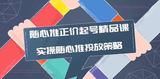 随心推正价起号精品课，实操随心推投放策略（5节课-价值298）-金云网创--一切美好高质量资源，尽在金云网创！