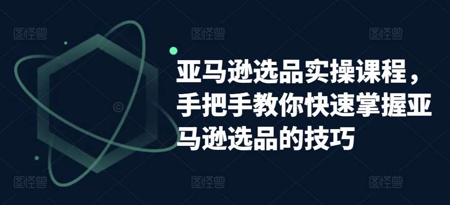 亚马逊选品实操课程，手把手教你快速掌握亚马逊选品的技巧-金云网创--一切美好高质量资源，尽在金云网创！