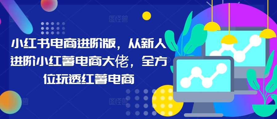 小红书电商进阶版，从新人进阶小红薯电商大佬，全方位玩透红薯电商-金云网创--一切美好高质量资源，尽在金云网创！