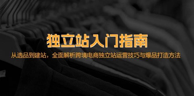 （12882期）独立站入门指南：从选品到建站，全面解析跨境电商独立站运营技巧与爆品…-金云网创--一切美好高质量资源，尽在金云网创！