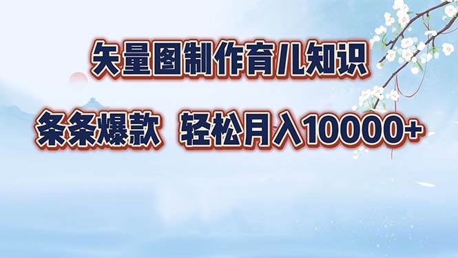 （12902期）矢量图制作育儿知识，条条爆款，月入10000+-金云网创--一切美好高质量资源，尽在金云网创！