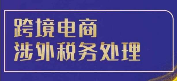 跨境税务宝典教程：跨境电商全球税务处理策略-金云网创-金云网创--一切美好高质量资源,尽在金云网创！