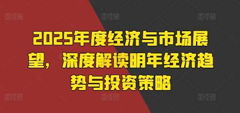 2025年度经济与市场展望，深度解读明年经济趋势与投资策略-金云网创-金云网创--一切美好高质量资源,尽在金云网创！