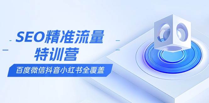 （13851期）SEO精准流量特训营，百度微信抖音小红书全覆盖，带你搞懂搜索优化核心技巧-金云网创-金云网创--一切美好高质量资源,尽在金云网创！