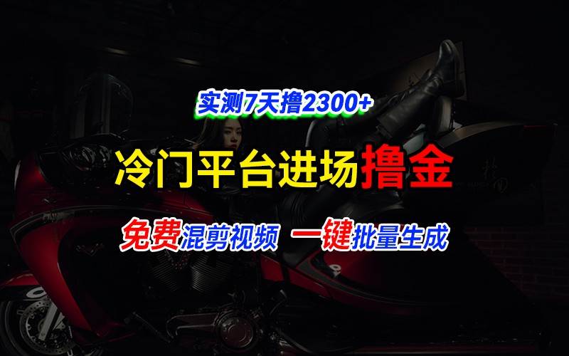 全新冷门平台vivo视频，快速免费进场搞米，通过混剪视频一键批量生成，实测7天撸2300+-金云网创-金云网创--一切美好高质量资源,尽在金云网创！