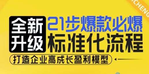 21步爆款必爆标准化流程，全新升级，打造企业高成长盈利模型-金云网创-金云网创--一切美好高质量资源,尽在金云网创！