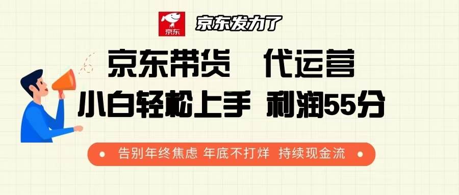 （13833期）京东带货 代运营 利润55分 告别年终焦虑 年底不打烊 持续现金流-金云网创-金云网创--一切美好高质量资源,尽在金云网创！